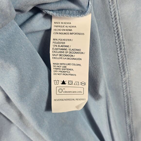 Izod Golf Polo Shirt Mens XL Blue Performance UPF50 SwingFlex Stretch Activewear - Picture 7 of 9